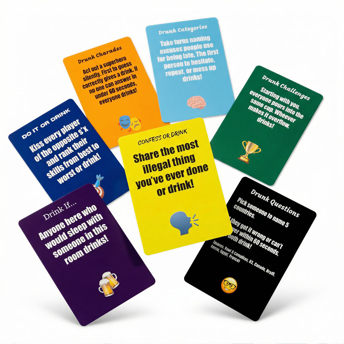 Party Cards Game Night Bundle - Drinking Game + Playing Cards for Parties, Pregames & Game Night