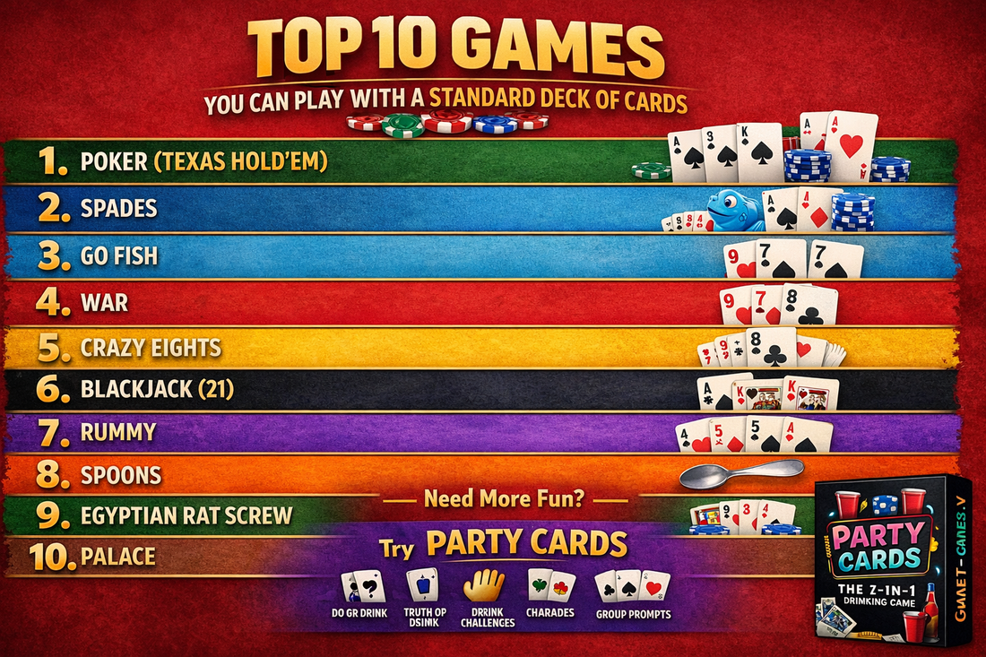 Top 10 Card Games You Can Play at Home With A Standard Deck