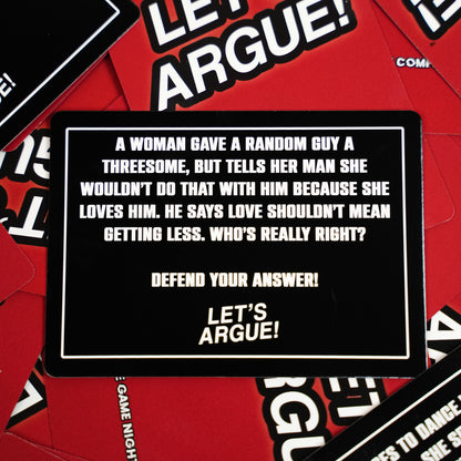 Let's Argue Card Game - Ignite Fun Conversations